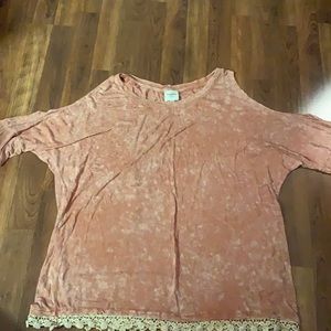 Marbled pink top
